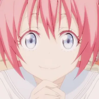 🍡 Anime, Manga, Gadis, Rambut pink, Imut, Karakter telegram sticker