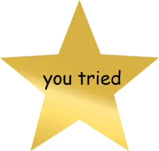 ⭐ you tried telegram sticker
