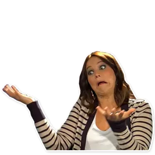 🤷‍♀️ indifferent, shrug, woman, unsure, gesture telegram sticker