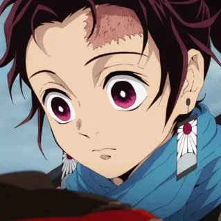 ❤️ Tanjiro Kamado Demon Slayer Anime, Demon Slayer, Tanjiro Kamado, Personagem, Mangá telegram sticker