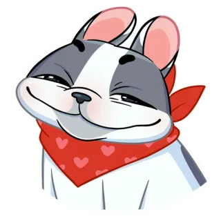 ☺️ cachorro, animal, adesivo, animal de estimação, fofo, desenho animado telegram sticker