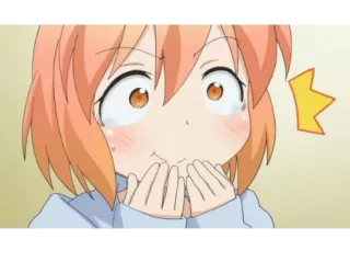 😂 アニメ, 可愛い, 照れ, 女の子, カワイイ telegram sticker