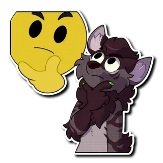 🤔 furry telegram sticker