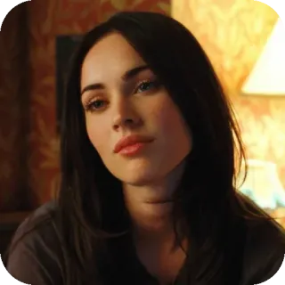 💇 Megan Fox Megan Fox, actress, celebrity, portrait, face telegram sticker