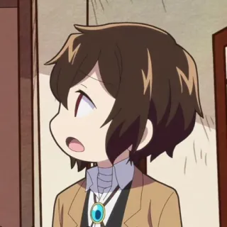 🧳 Osamu Dazai Bungo Stray Dogs Anime, Bungo Stray Dogs, Dazai, Osamu Dazai, Chibi telegram sticker