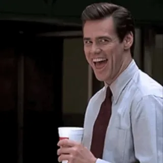 🌧 Jim Carrey 짐 캐리, 배우, 웃긴, 웃음, 유명인, 남자 telegram sticker