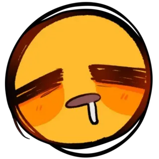 😪 表情符号, 难过, 疲惫, 流口水 telegram sticker