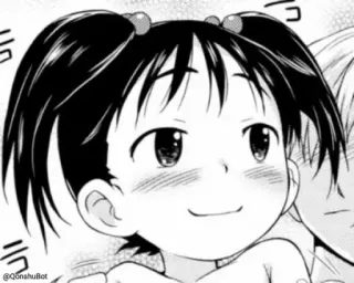🙂 child, anime, girl, smile, cartoon telegram sticker
