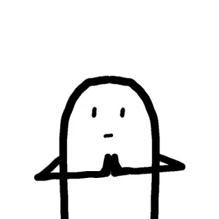🌱 만화, 단순한, 모습, 손, 미니멀, 사람 telegram sticker