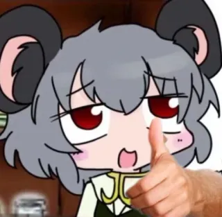 👍 Anime, Cartoon, Daumen hoch whatsapp sticker