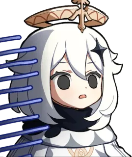 😨 Paimon Genshin Impact paimon, genshin impact, anime, videogame, adesivo telegram sticker
