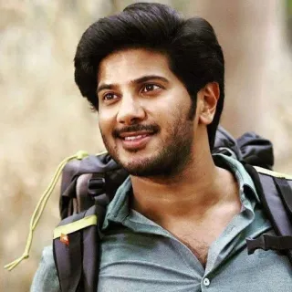 ❤️ uomo, attore, ritratto, indiano, sorriso, Dulquer Salmaan telegram sticker
