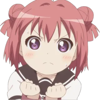 😠 anime, cô gái, tức giận, hoạt hình, tóc hồng, dễ thương, khó chịu whatsapp sticker