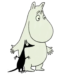 🤷 Moomintroll Moomins Moomin, Moomintroll, Dibujos animados, Personaje, Tove Jansson, Finlandia telegram sticker