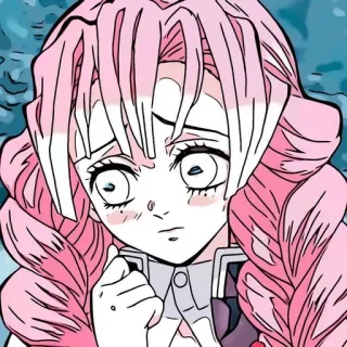 ❤️ Mitsuri Kanroji Demon Slayer Anime, Manga, Demon Slayer, Mitsuri Kanroji, Pilar Cinta telegram sticker