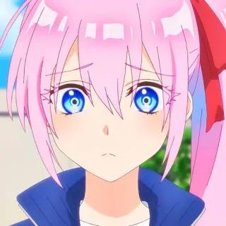 🙂 Animé, Manga, Mignon, Fille, Cheveux Roses, Dessin animé telegram sticker