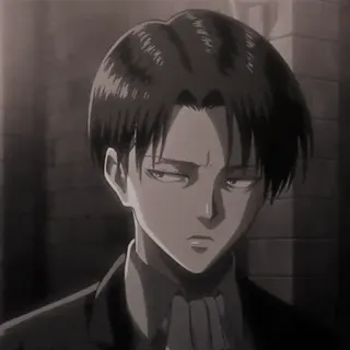 🦅 Levi Ackerman Attack on Titan Аниме, Персонаж, Леви, Леви Аккерман, Атака титанов whatsapp sticker