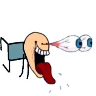 😍 Cartoon, Lustig, Kreatur, Monster, Grotesk, Seltsam, Komisch, Augen telegram sticker