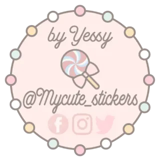 🍭 by Yessy
@Mycute_stickers милый, леденец, наклейки, Yessy, Mycute_stickers, пастельный, каваий whatsapp sticker