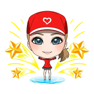 🤗 Kartun, Anime, Chibi, Hati, Bintang whatsapp sticker