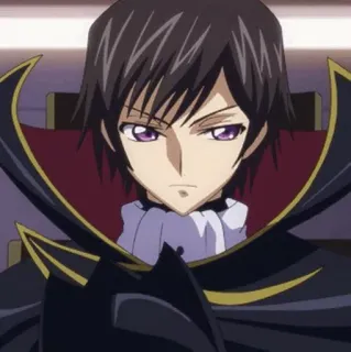 🥀 Lelouch Lamperouge Code Geass 애니메이션, 를르슈, 제로, 코드 기어스 telegram sticker