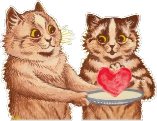 ❤ cat, heart, love, animal, cute, kawaii, pet, friendship telegram sticker