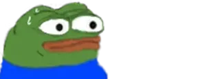 🐸 Pepe the Frog Pepe, frog, meme, sweating telegram sticker