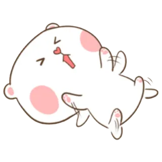 😖 kat, dier, schattig, sticker, cartoon telegram sticker