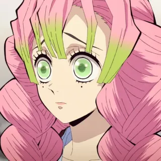 💗 Mitsuri Kanroji Demon Slayer Аниме, Клинок, рассекающий демонов, Мицури Канроджи, Хашира, Столп Любви telegram sticker