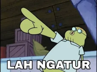 😭 LAH NGATUR Desenho animado, Spongebob, Engraçado, Meme whatsapp sticker