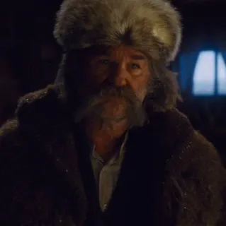 🎗 kurt russell, postać, mężczyzna, kapelusz, broda telegram sticker