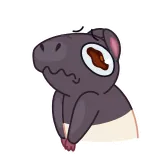 😞 roditore, animale, cartone animato, illustrazione, personaggio, ratto telegram sticker