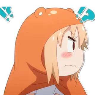 😮 Umaru Doma Himouto! Umaru-chan anime, umaru, himouto, cartoon, angry, cute telegram sticker