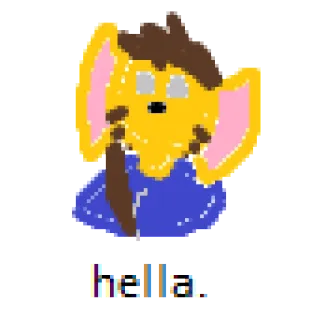 👍 hella. pixel art, personagem, animal, pra caramba telegram sticker