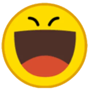 😂 絵文字, 笑い, 黄色い顔, 幸せ, 笑顔, 表情 telegram sticker
