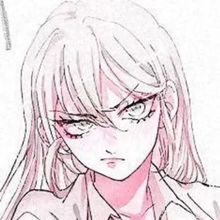 🌟 mulher, anime, mangá, garota, ilustração, esboço, desenho telegram sticker