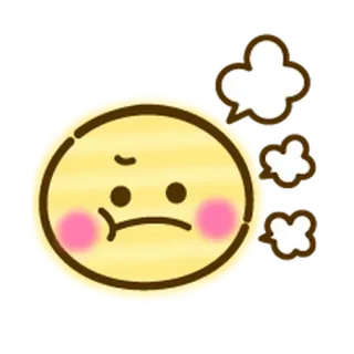 🌸 Emoji, Bravo, Frustrado, Fazendo beicinho telegram sticker