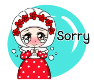 😢 Sorry przepraszam, przykro mi, słodkie, kreskówka, łzy, żal telegram sticker