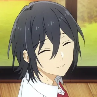 ✏️ Izumi Miyamura Horimiya Anime, Chico, Sonriendo, Escuela, Manga, Horimiya telegram sticker