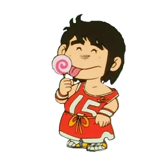 🍭 anime, cartoon, lollipop, tongue, chibi, character telegram sticker