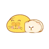 😴 cat, cute, animal, kawaii, cartoon, sticker telegram sticker