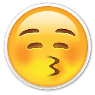 😚 Emoji, Bacio, Amore, Affetto, Arte digitale telegram sticker
