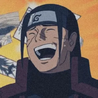 🍂 Hashirama Senju Naruto anime, naruto, hashirama, senju, laughing whatsapp sticker