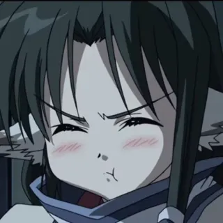 😠 Anime, Dibujos animados, Personaje, Pegatina, Ilustración telegram sticker