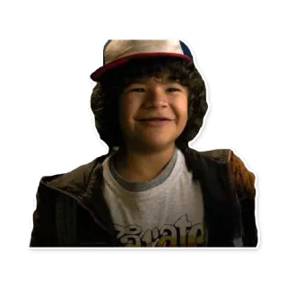 😃 Dustin Henderson Stranger Things Dustin, Stranger Things, personage, Netflix, jaren 80, tv-serie whatsapp sticker