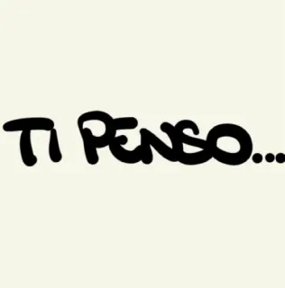 💭 TI PENSO... italia, frasa, cinta, perasaan telegram sticker
