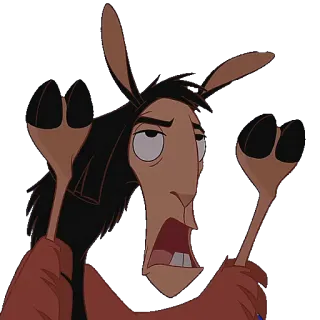🙌 Kuzco The Emperor's New Groove ลามะ, การ์ตูน, ดิสนีย์, จักรพรรดิกลายพันธุ์ อัศจรรย์อลเวง, ตลก telegram sticker
