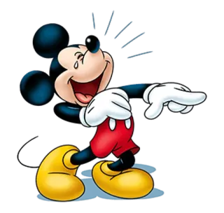 😂 Mickey Mouse Cartone animato, Personaggio, Topo, Ridere, Classico, Disney telegram sticker