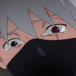 😢 Kakashi Naruto Anime, Chorando, Triste, Kakashi, Naruto telegram sticker