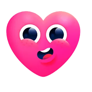 💙 hart, cartoon, schattig, liefde, blij telegram sticker